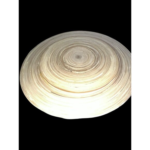 NEW 2 Spun Bamboo Charger Plate Table Ware Dinner 13" Light Tan Sturdy By Core - Picture 4 of 5